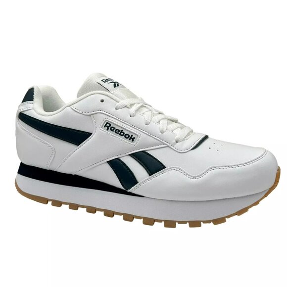 Reebok Harman Run Men's Classic Style Sneakers Size 10 White/Navy Blue Ortholite - Picture 3 of 13
